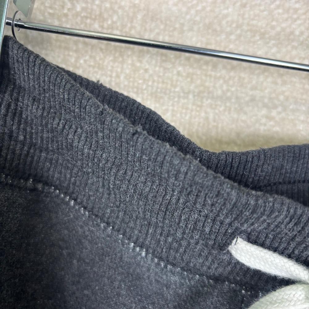 Aerie Joggers Size XL Charcoal Gray Marl Sweatpants Ankle Zip Pockets Tiny Flaws - Picture 5 of 11